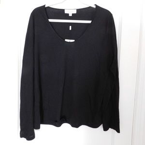 SN Luxe Rose Long Sleeve Scoop Neck Tee